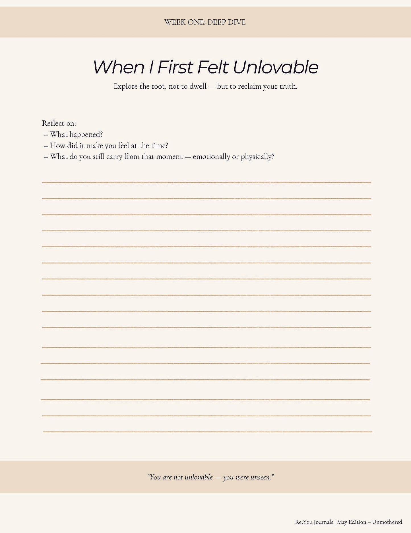 Unmothered | 30-Day Guided Journal