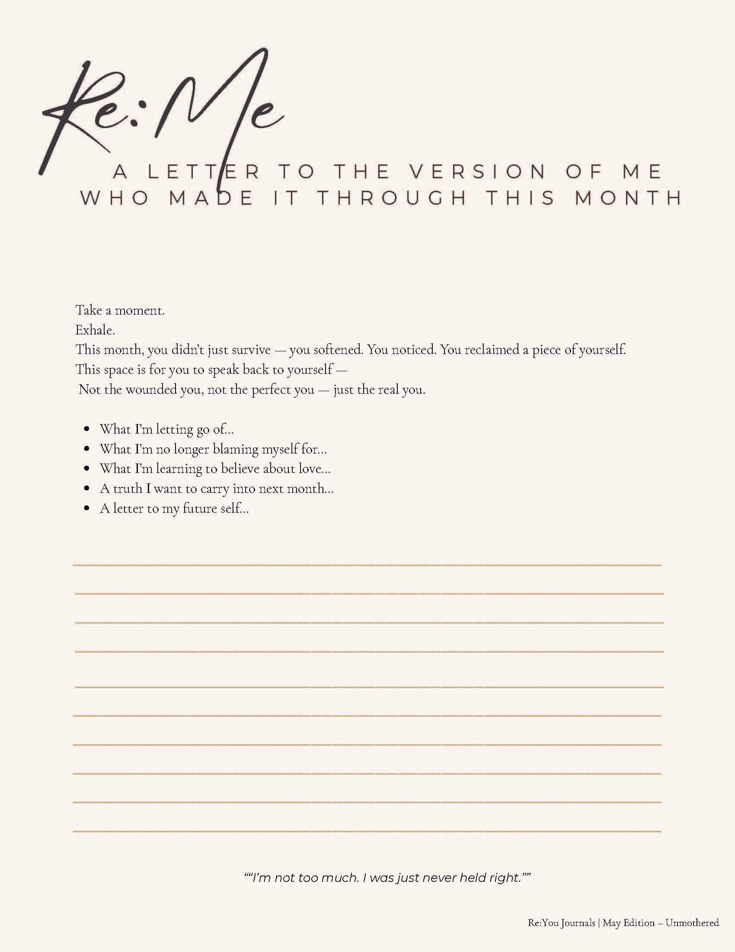 Buy Unmothered Journal Online