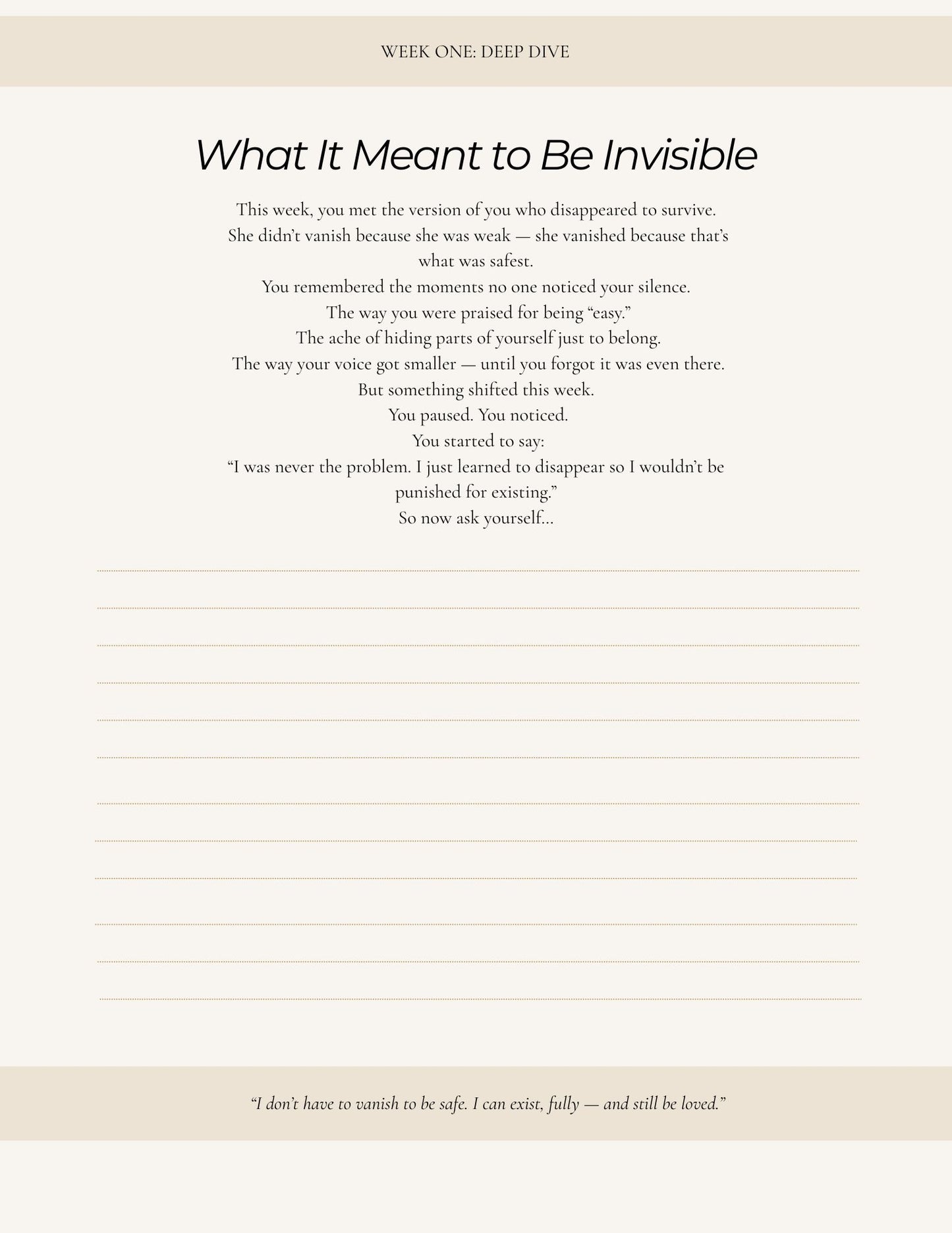 Unseen | 30-Day Guided Journal for the Women 