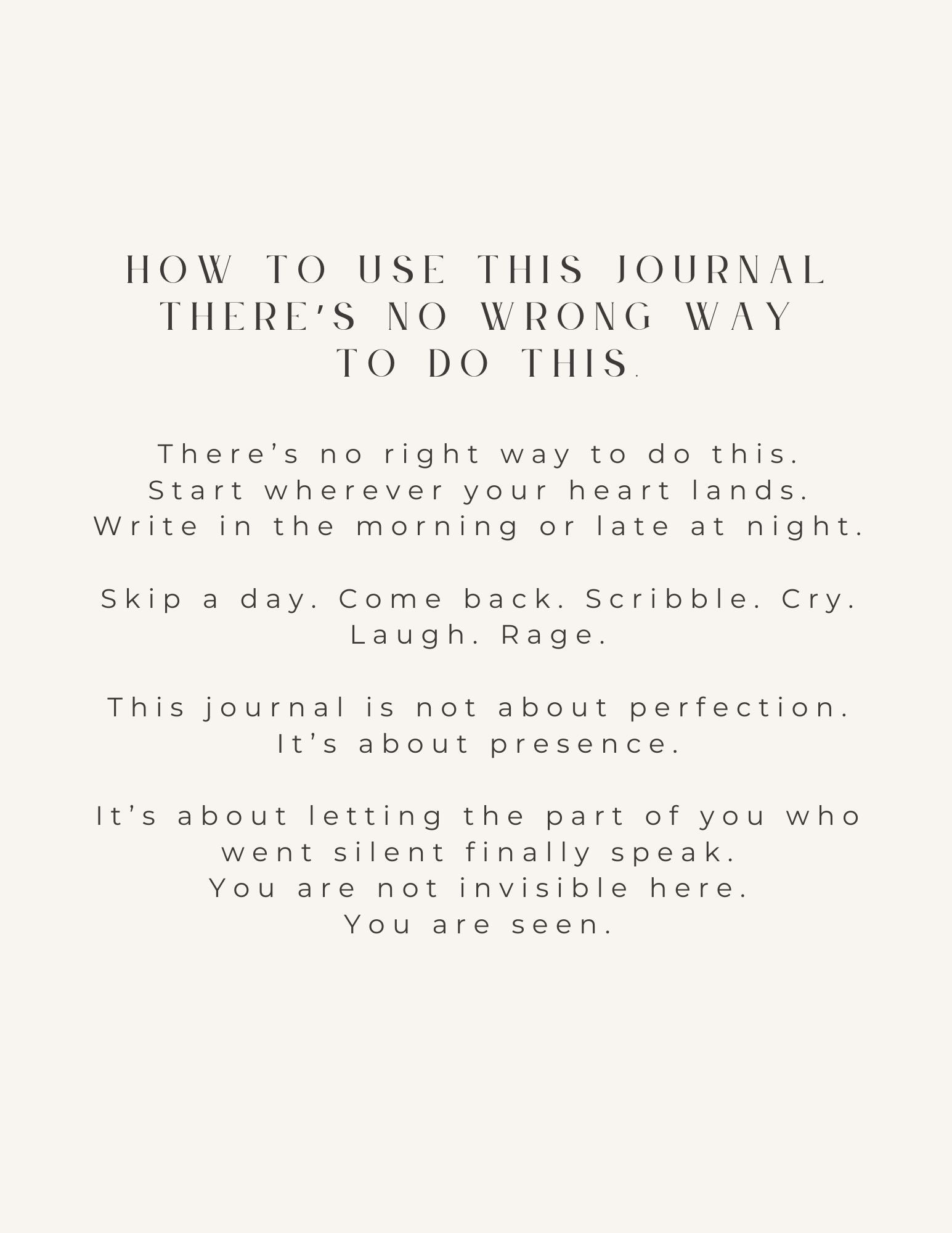 Buy Unseen Journal | 30-Day Guided Journal