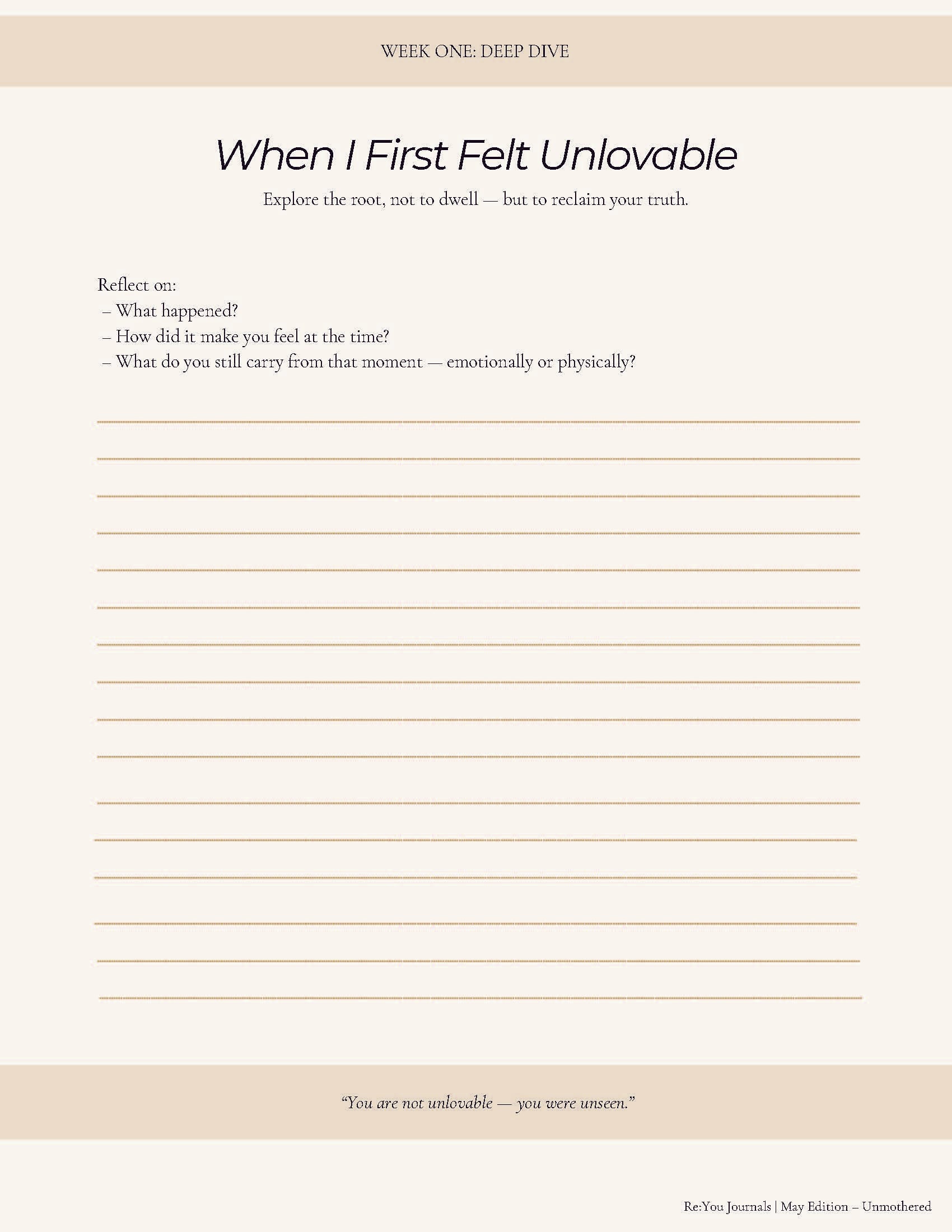 Unmothered | 30-Day Guided Journal