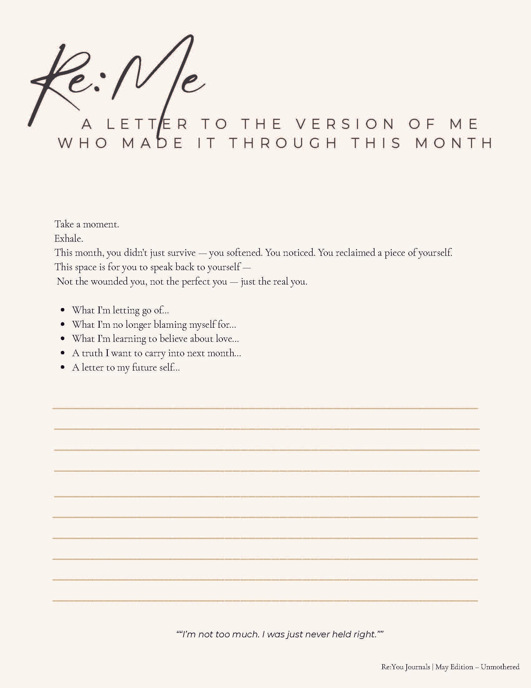 Buy Unmothered Journal Online