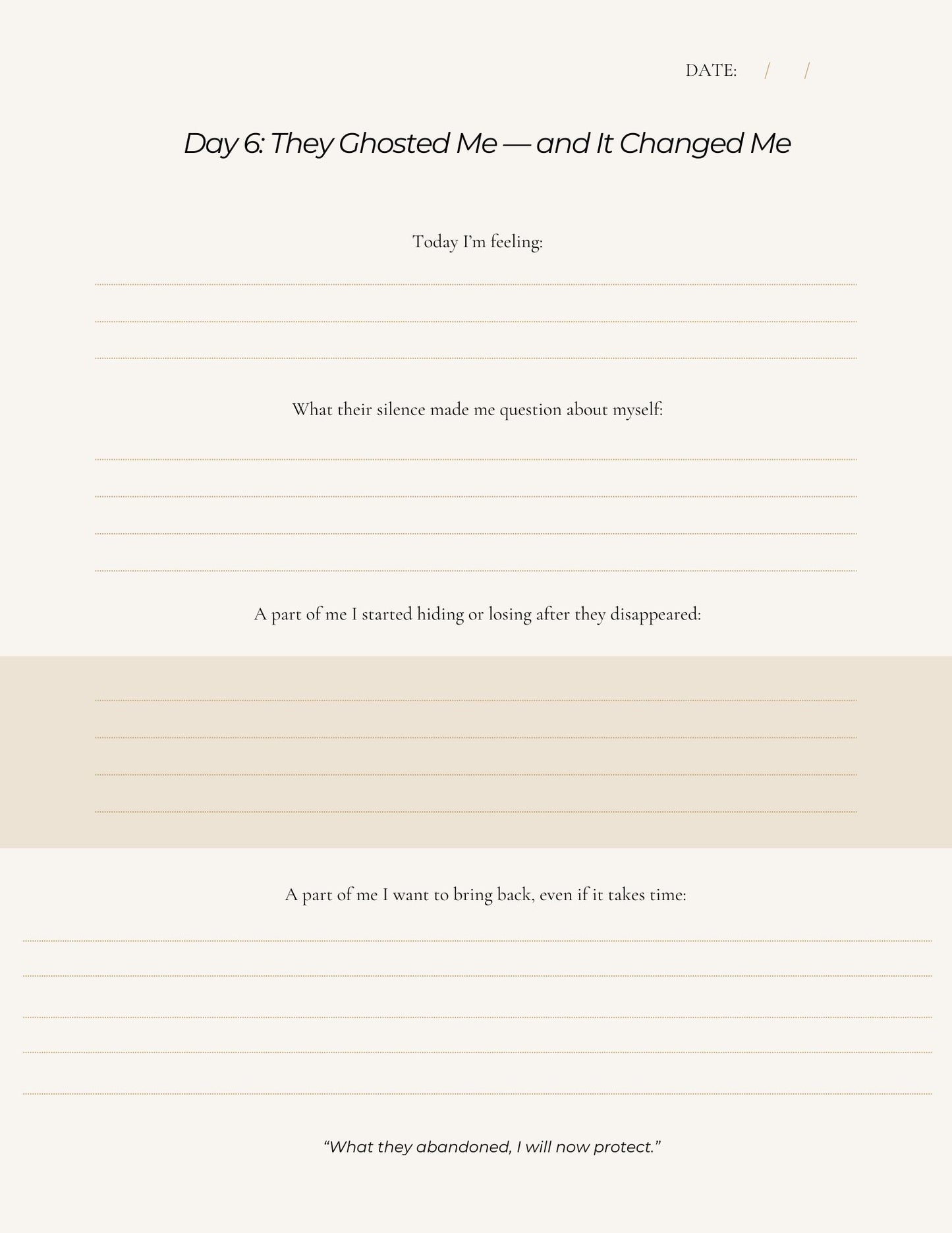 Unfriended Digital Journal for Women